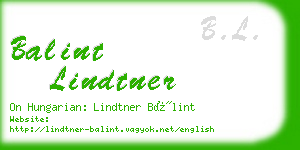 balint lindtner business card